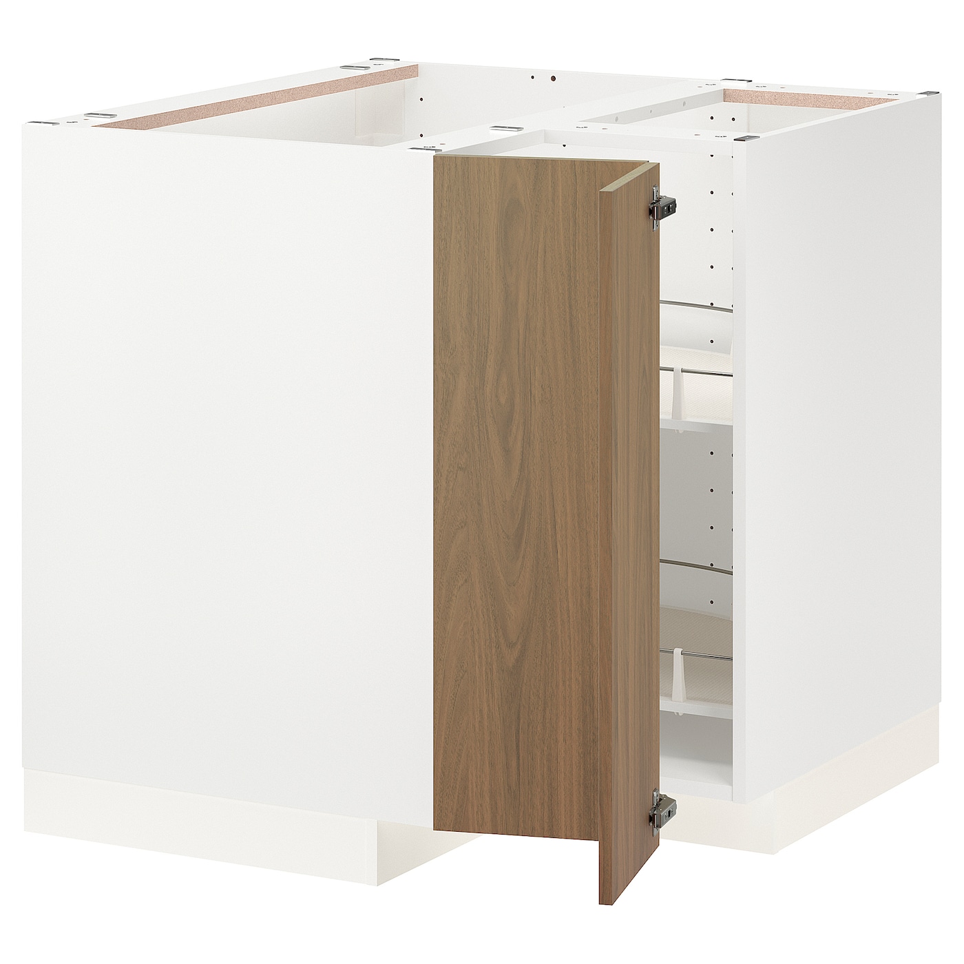 Напольный шкаф - METOD IKEA/ МЕТОД ИКЕА,  88х88 см, белый/коричневый