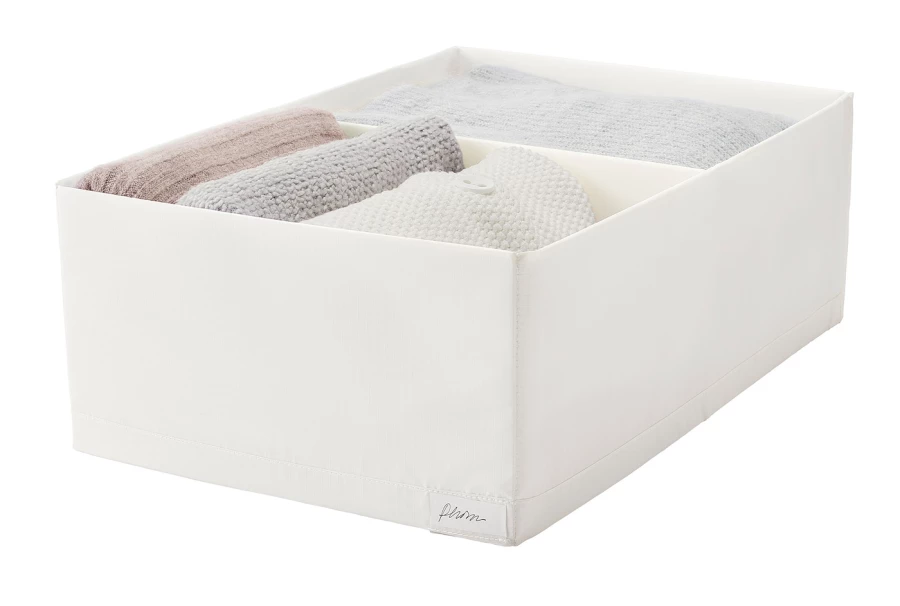 Коробка с отделениями - STUK IKEA/ СТУК  ИКЕА, 51х34х18 см, белый (изображение №2)