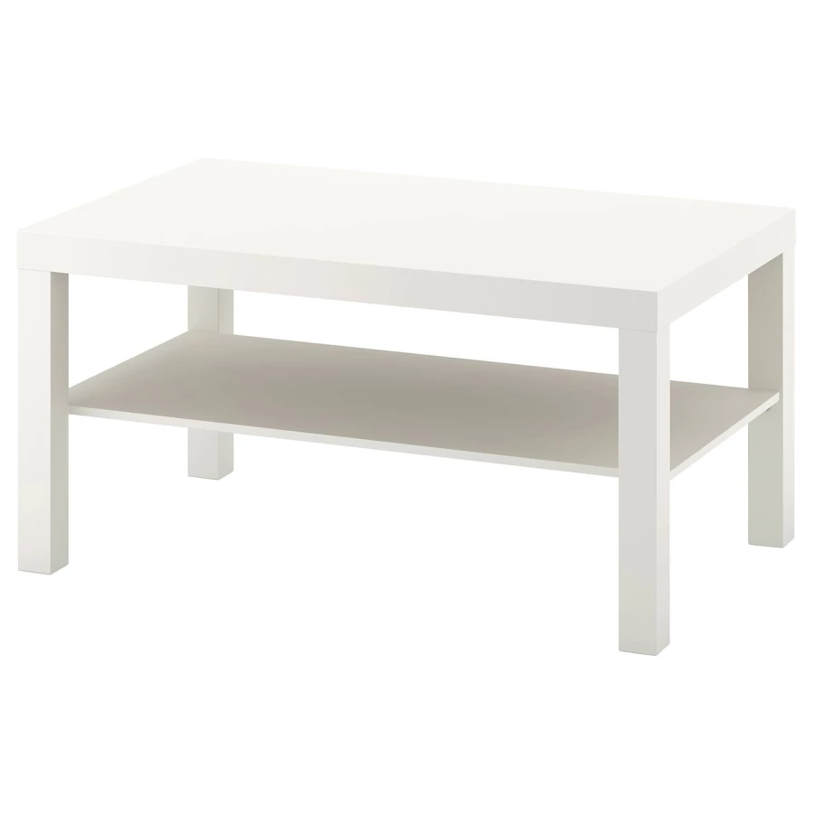 Журнальный стол - IKEA LACK/ИКЕА ЛАКК, 90х55х45 см, белый (изображение №1)