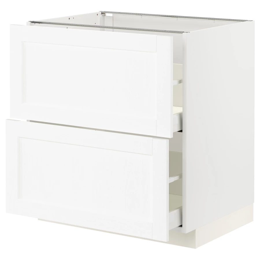 Напольный шкаф  - IKEA METOD MAXIMERA, 88x61,9x80см, белый, МЕТОД МАКСИМЕРА ИКЕА (изображение №1)