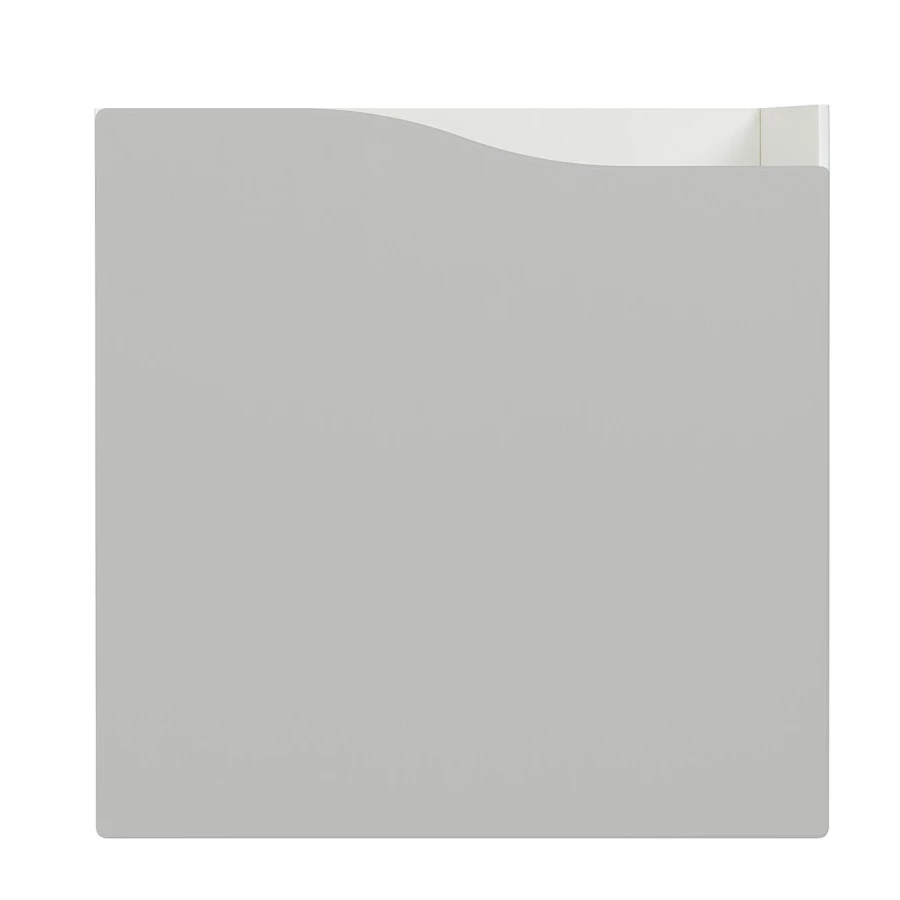 Вставка с дверцей - KALLAX IKEA/КАЛЛАКС ИКЕА, 33х33 см, серый/коричневый (изображение №3)