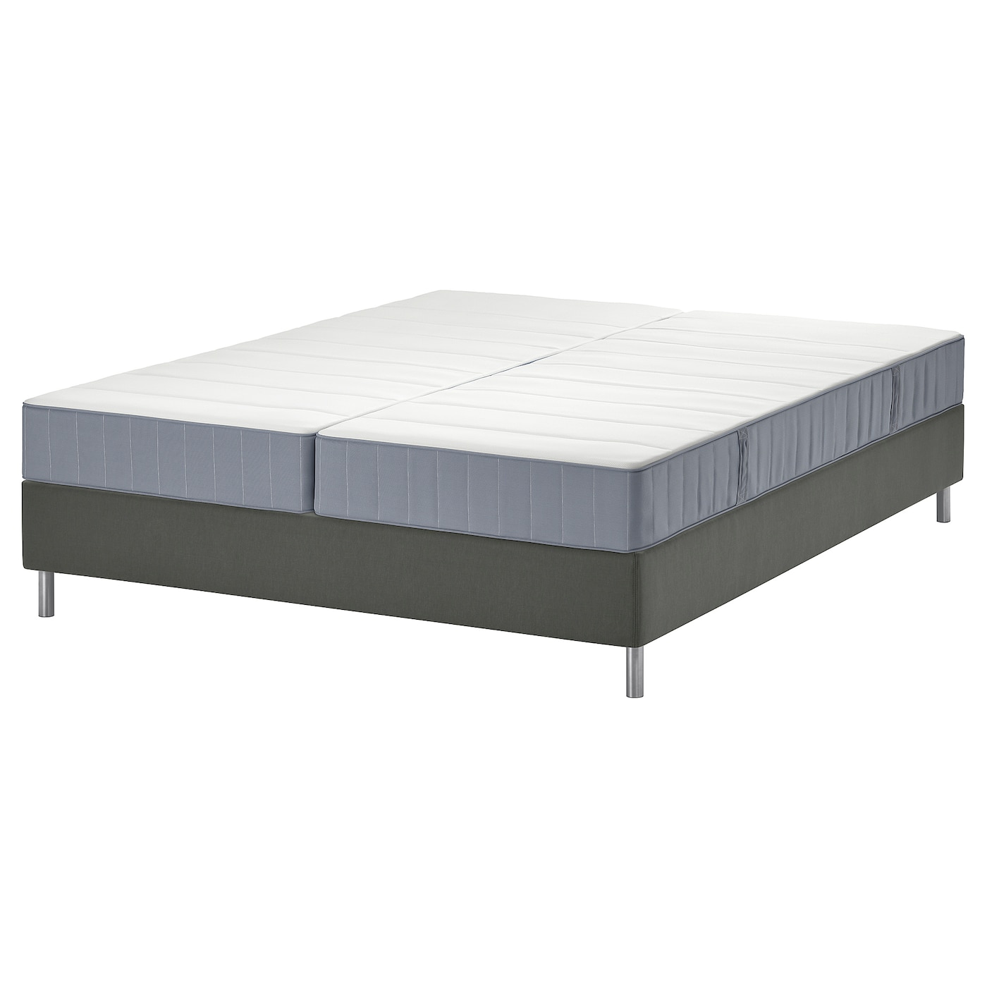 Кровать - LYNGÖR / LYNGОR IKEA/ ЛЮНГЕРЬ ИКЕА,  160х200 см, серый