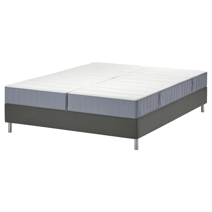 Кровать - LYNGÖR / LYNGОR IKEA/ ЛЮНГЕРЬ ИКЕА,  160х200 см, серый (изображение №1)