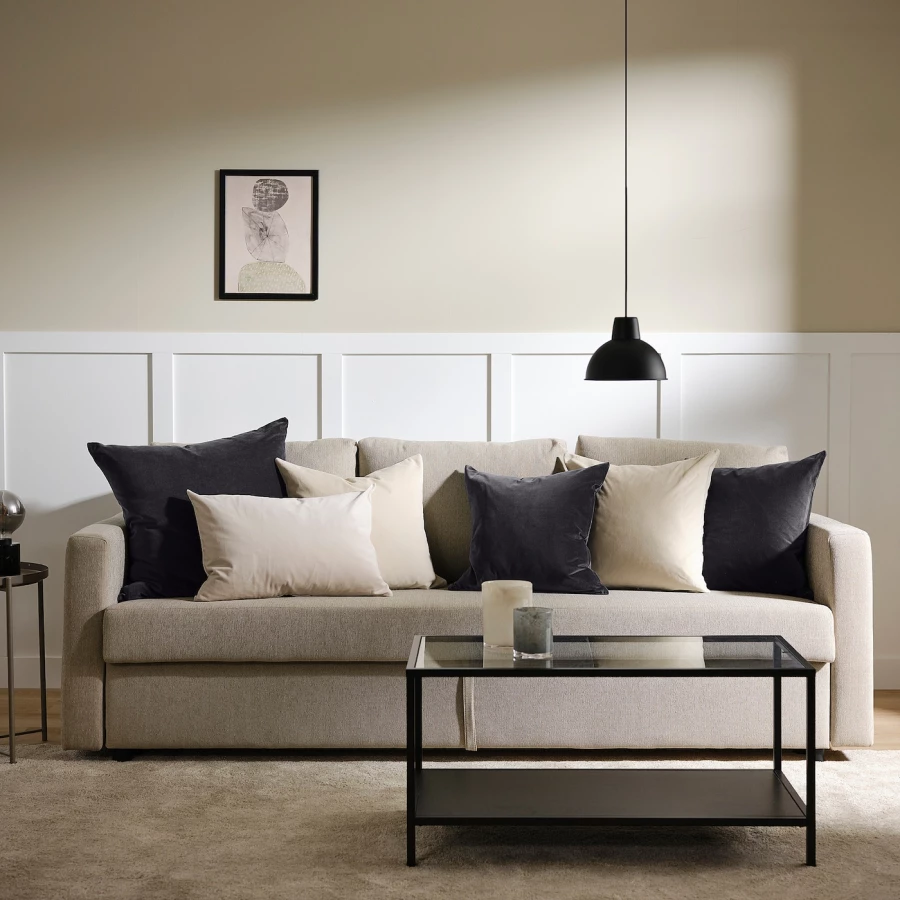 Чехол на подушку - SANELA IKEA/ САНЕЛА ИКЕА, 50х50 см, серый (изображение №7)