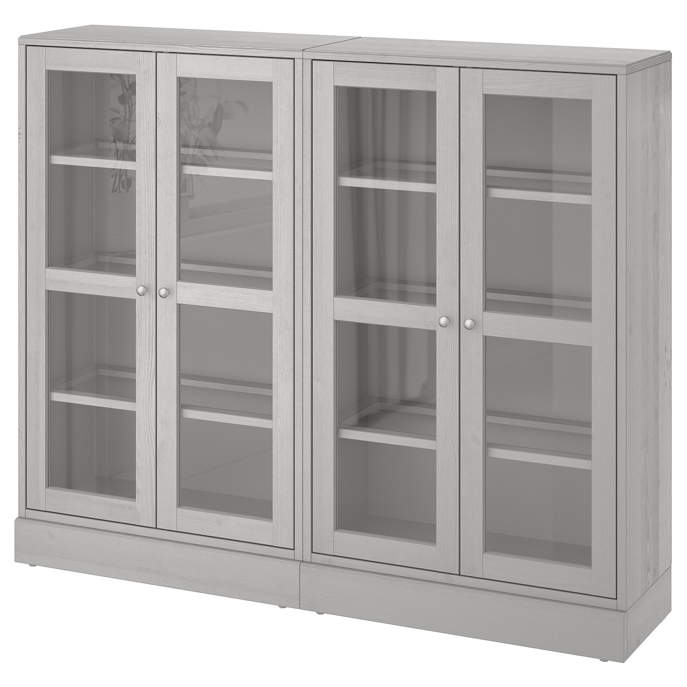 Шкаф - HAVSTA IKEA/ ХАВСТА ИКЕА, 162x134x37см, серый