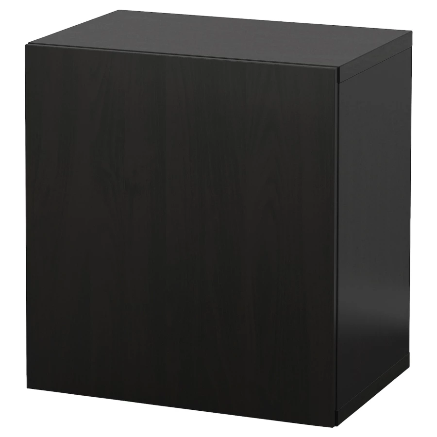 Навесной шкаф - IKEA BESTÅ/BESTA, 60x42x64 см, черный, БЕСТО ИКЕА (изображение №1)