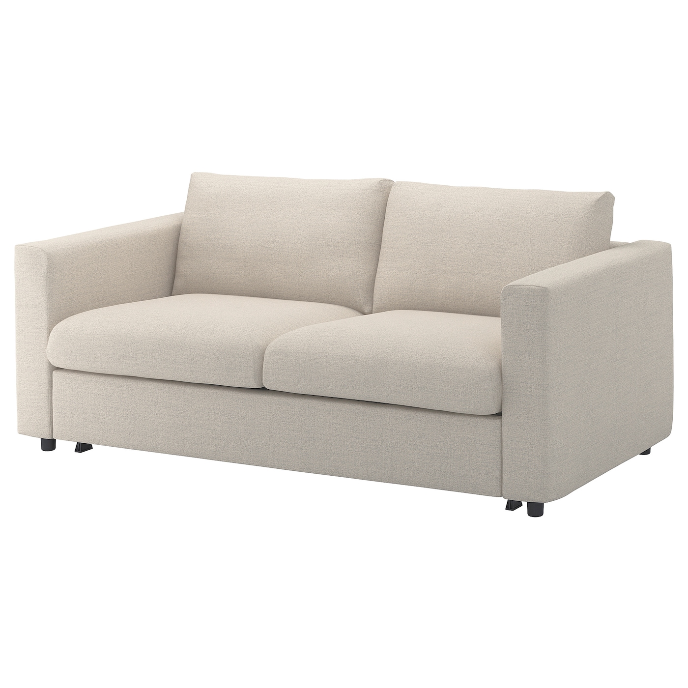 2-местный диван раскладной - IKEA VIMLE/ВИМЛЕ ИКЕА, 68х98х190 см, белый