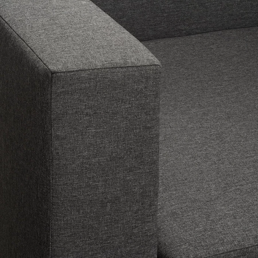 Кушетка/диван-кровать - IKEA BYGGET/БЮГГЕТ ИКЕА, 69х149х91 см, черный (изображение №5)