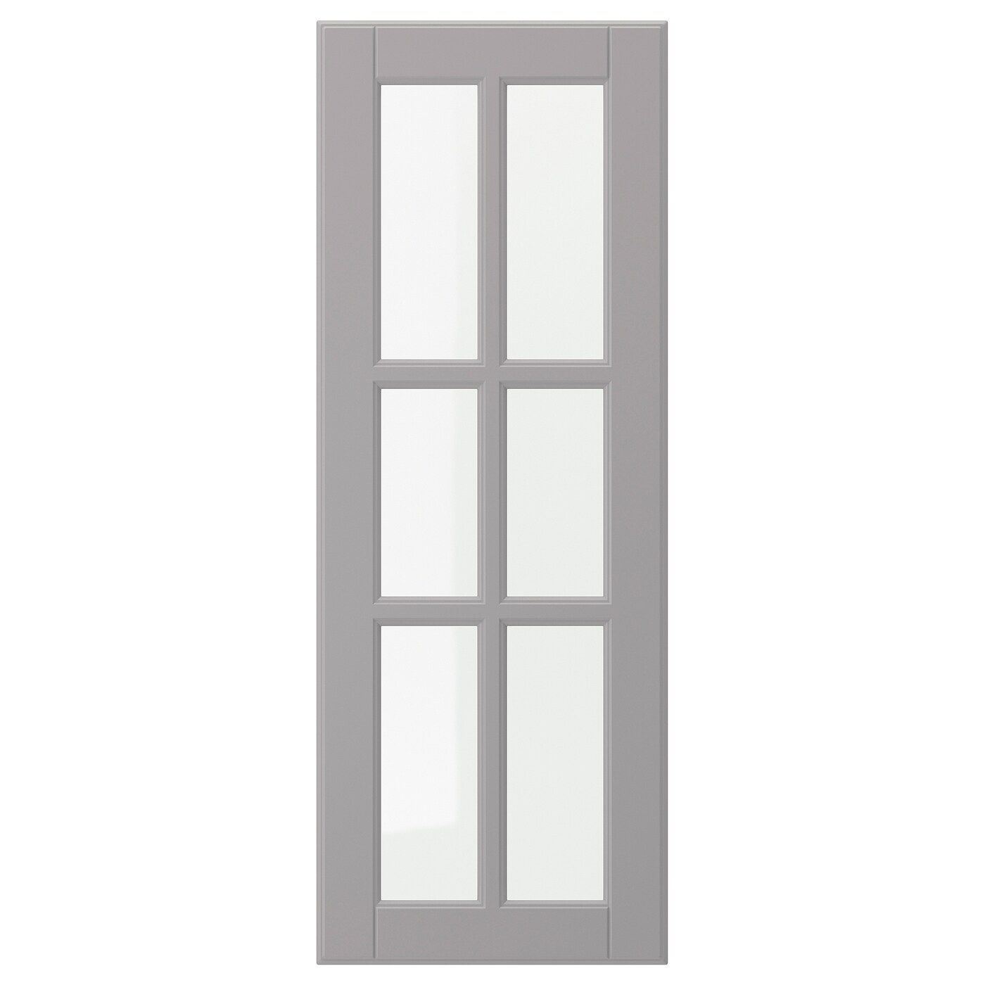 Дверца со стеклом - IKEA BODBYN, 80х30 см, серый, БУДБИН ИКЕА