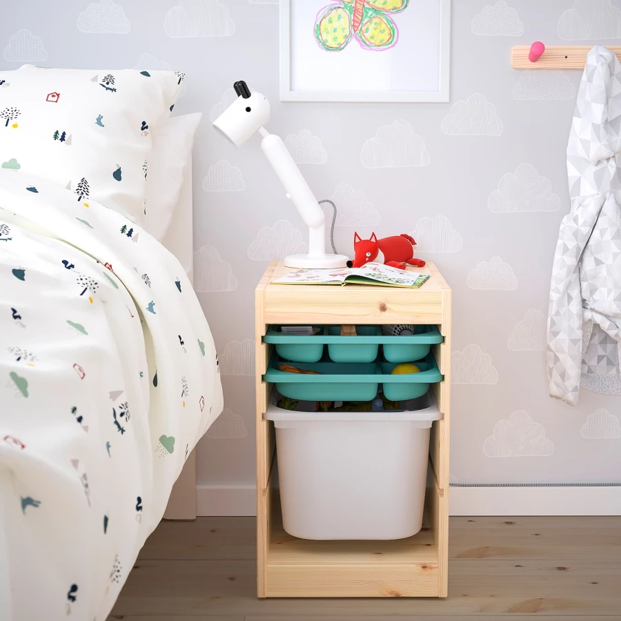 Шкаф для хранения - TROFAST IKEA/ ТРУФАСТ ИКЕА,  32x44x52 см, бежевый (изображение №3)