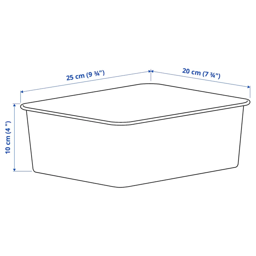 Коробка - NOJIG  IKEA/ НОЙИГ ИКЕА, 20х25х10 см, бежевый (изображение №8)