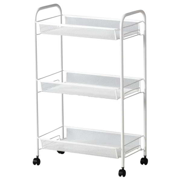 Тележка - IKEA HORNAVAN, белый, 26x48x77 см, ХОРНАВАН ИКЕА