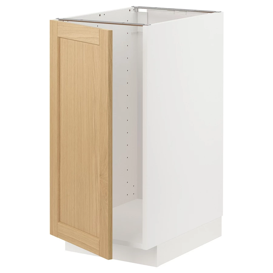 Напольный шкаф - METOD IKEA/ МЕТОД ИКЕА,  40х60 см, белый/под беленый дуб (изображение №1)