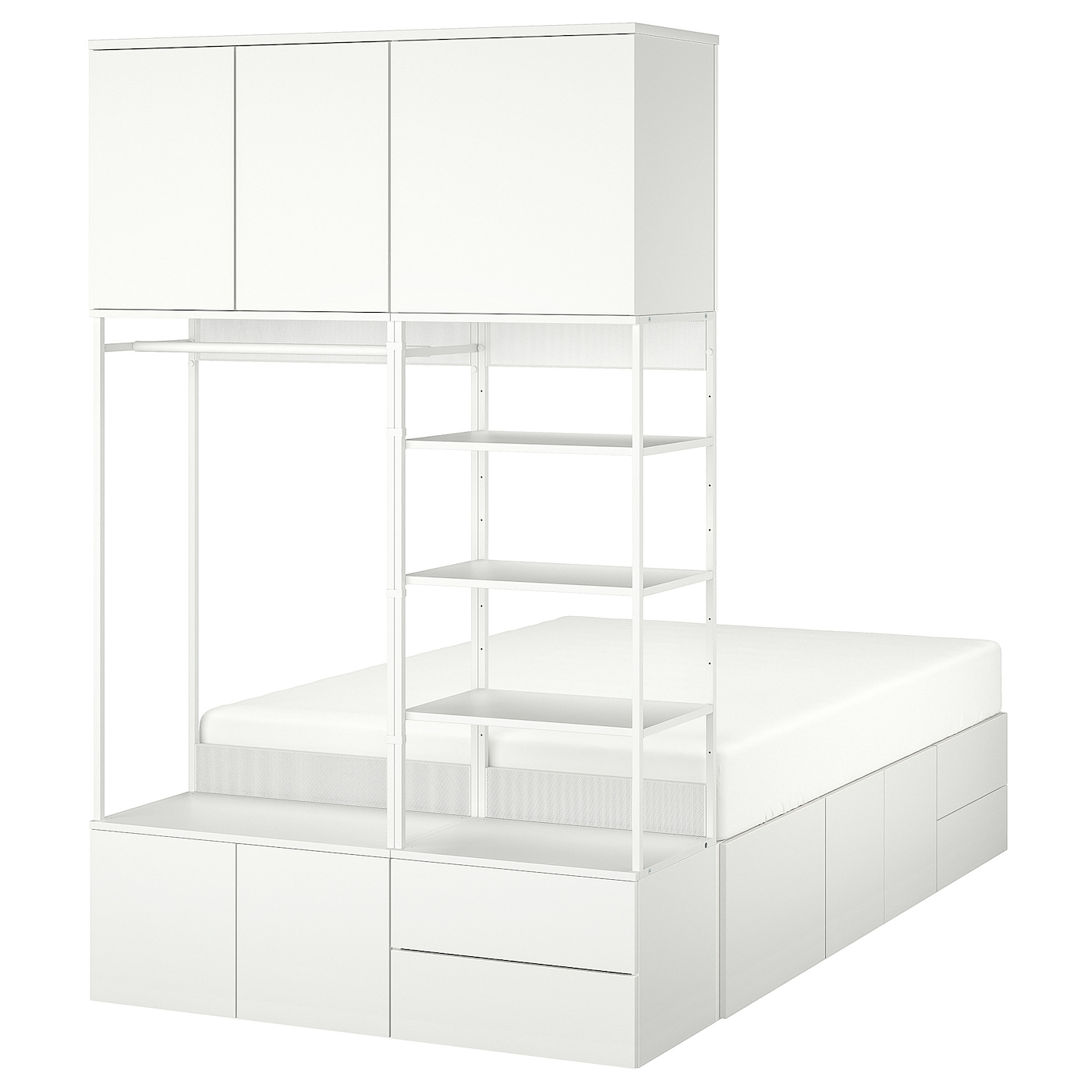 Комплект мебели д/спальни  - IKEA PLATSA, 223x244x140см, белый, ПЛАТСА ИКЕА