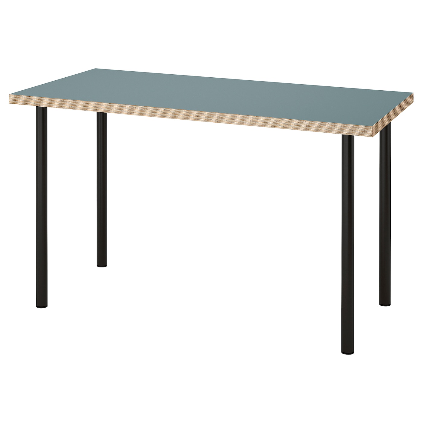 Письменный стол - IKEA LAGKAPTEN/ADILS, 120х60 см, серый/черный, ЛАГКАПТЕН/АДИЛЬС ИКЕА