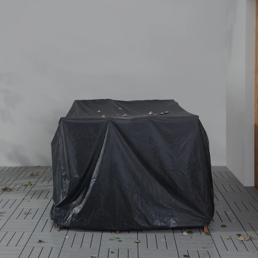Сумка для хранения садовой мебели - TOSTERÖ /TOSTERО IKEA/ ТОСТЕРО ИКЕА,  145x145 см, черный (изображение №3)