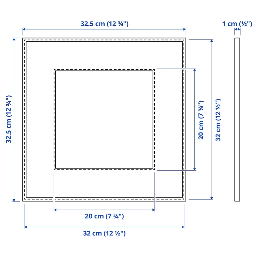 Рамка - IKEA LOMVIKEN, 32х32 см, серый, ЛОМВИКЕН ИКЕА (изображение №5)