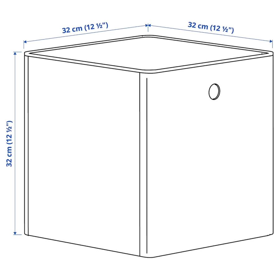 Органайзер - IKEA KUGGIS/ КУГГИС ИКЕА, 32x32x32 см, белый (изображение №6)