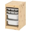 Шкаф для хранения - TROFAST IKEA/ ТРОФАСТ ИКЕА,  32x44x52 см, бежевый