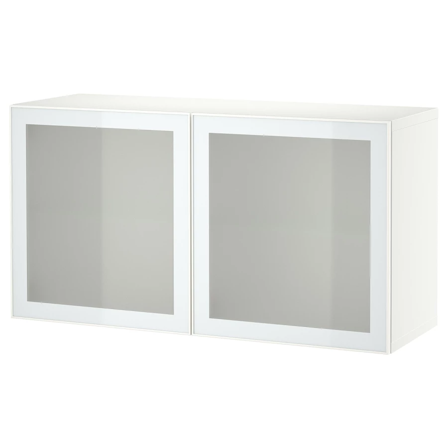 Шкаф - IKEA BESTÅ/BESTA/БЕСТО ИКЕА, 120x42x64 см, белый (изображение №1)