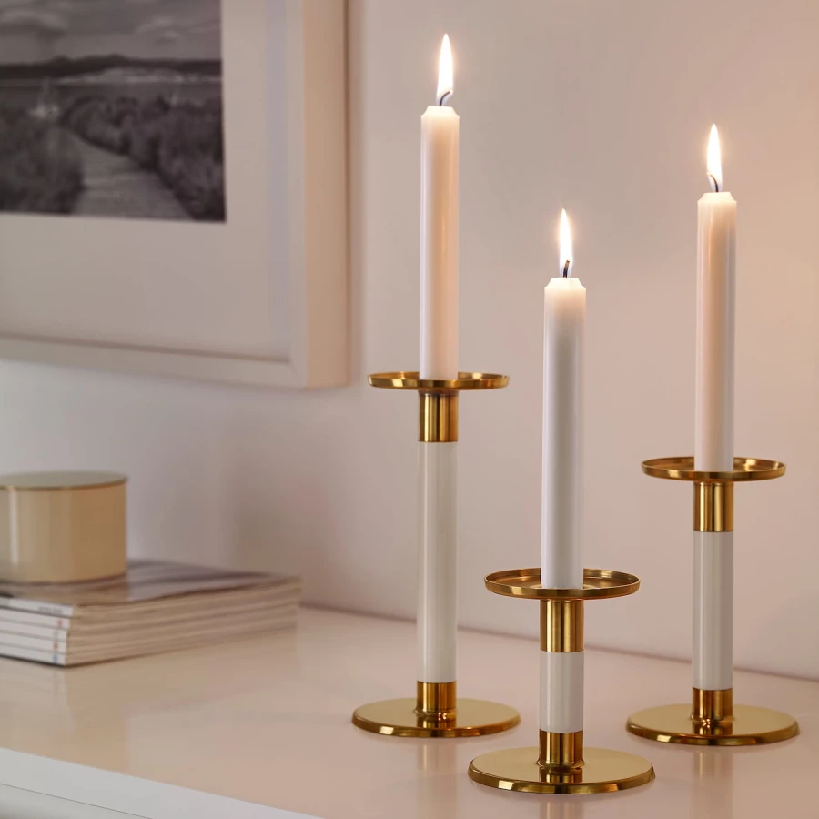 Подсвечники - IKEA GLITTRIG/ГЛИТТРИГ ИКЕА, 3 шт (изображение №3)