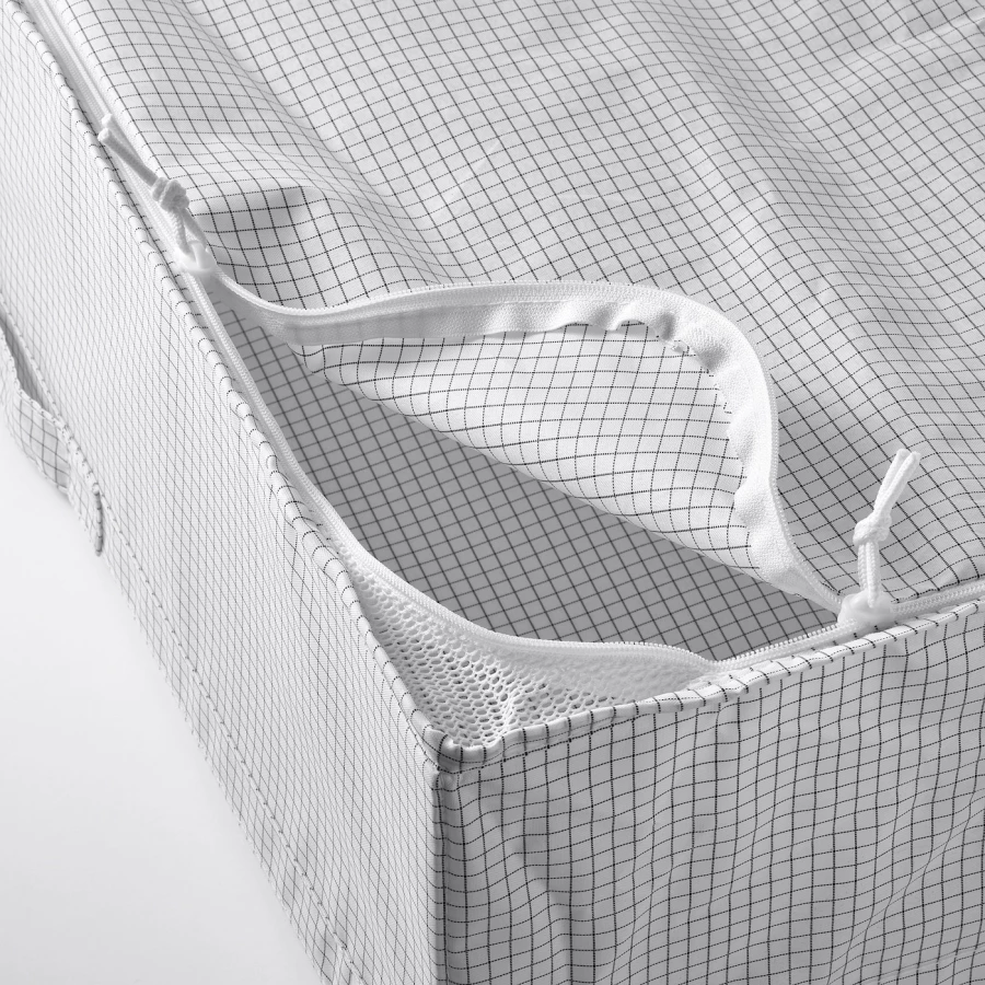 Ящик для хранения одежды/постельного белья - STUK IKEA/ СТУК  ИКЕА, 71х18 см, серый (изображение №6)