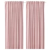 Затемняющая штора, 2 шт. - IKEA SANELA, 300х140 см, светло-розовый, САНЕЛА ИКЕА