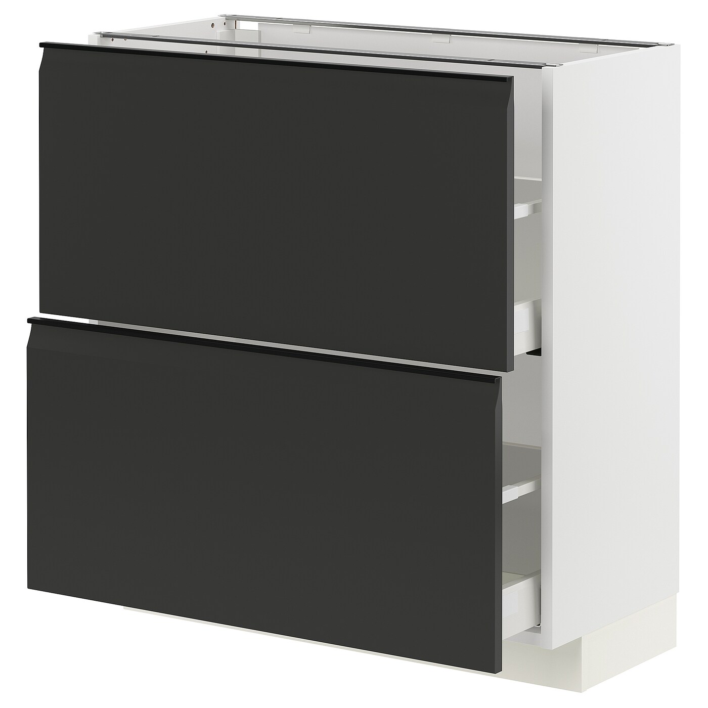 Напольный шкаф - IKEA METOD MAXIMERA, 88x39x80см, белый/черный, МЕТОД МАКСИМЕРА ИКЕА