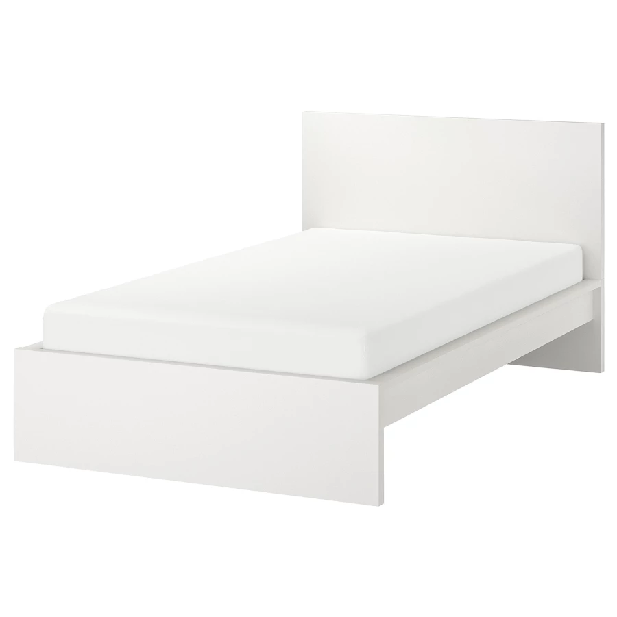 Каркас кровати - IKEA MALM/LОNSET/LÖNSET , 120х200 см, белый МАЛЬМ/ЛОНСЕТ ИКЕА (изображение №1)