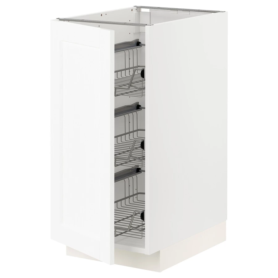 Напольный шкаф  - IKEA METOD, 88x62x40см, белый, МЕТОД ИКЕА (изображение №1)