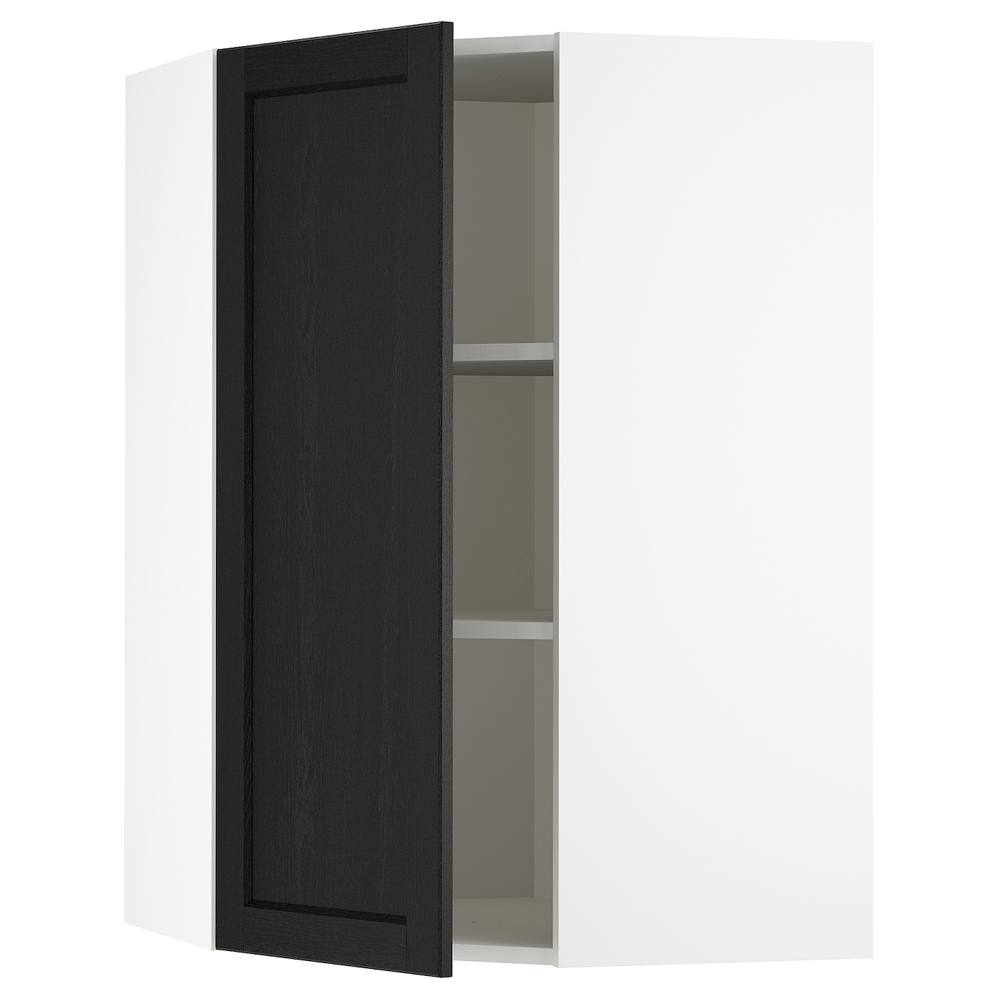 METOD Навесной шкаф - METOD IKEA/ МЕТОД ИКЕА, 100х68 см, белый/черный