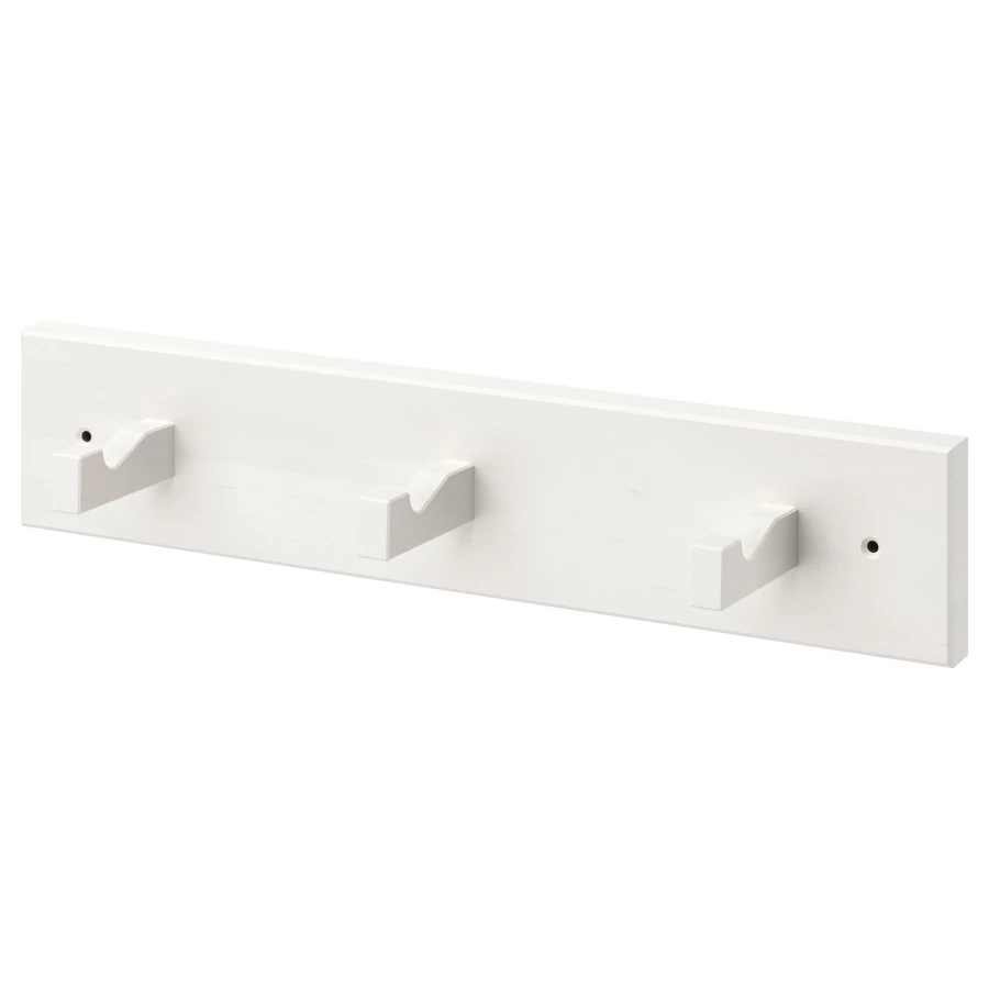 Крючки - KUBBIS IKEA/ КУББИС ИКЕА, 45х9 см, белый (изображение №1)