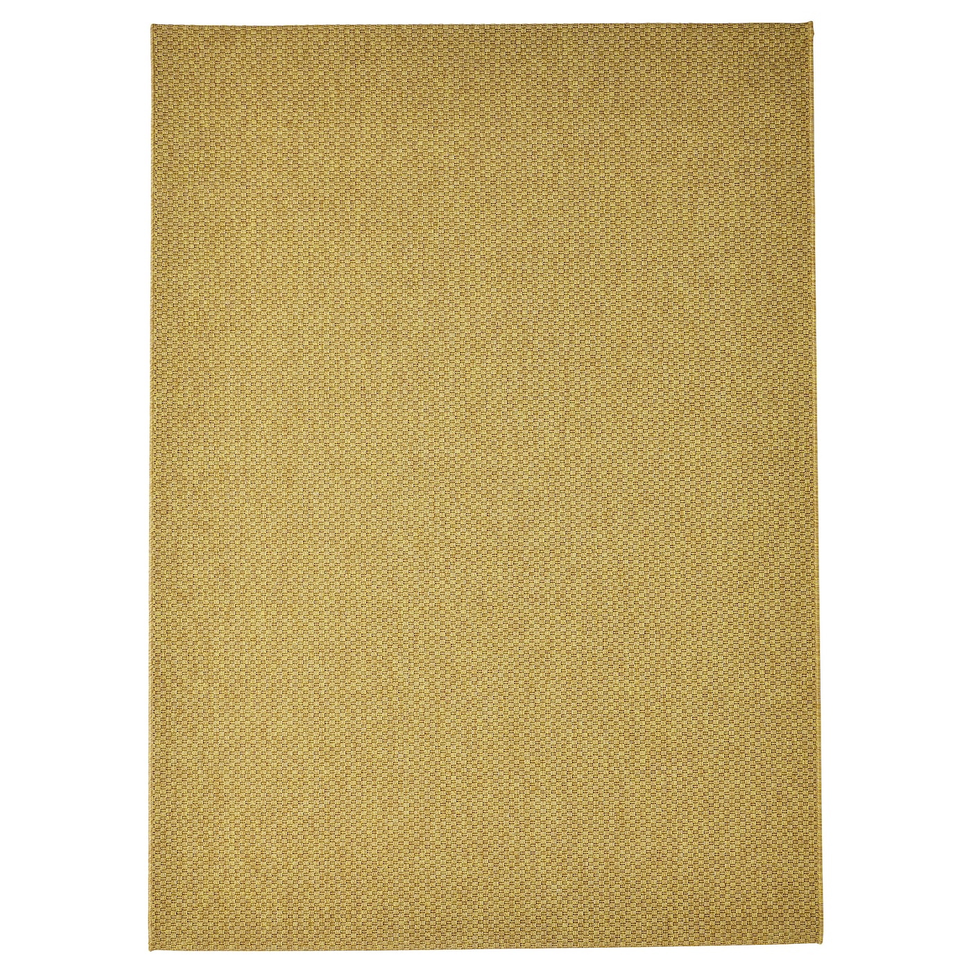 Текстильный ковер для дома и улицы - IKEA MORUM/МОРУМ ИКЕА, 230х160 см, желтый