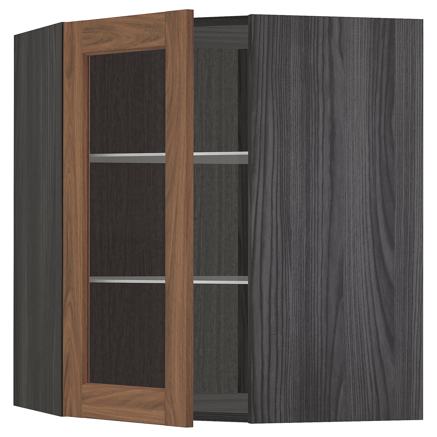 Шкаф    - METOD IKEA/ МЕТОД ИКЕА, 68х80 см, коричневый/черный