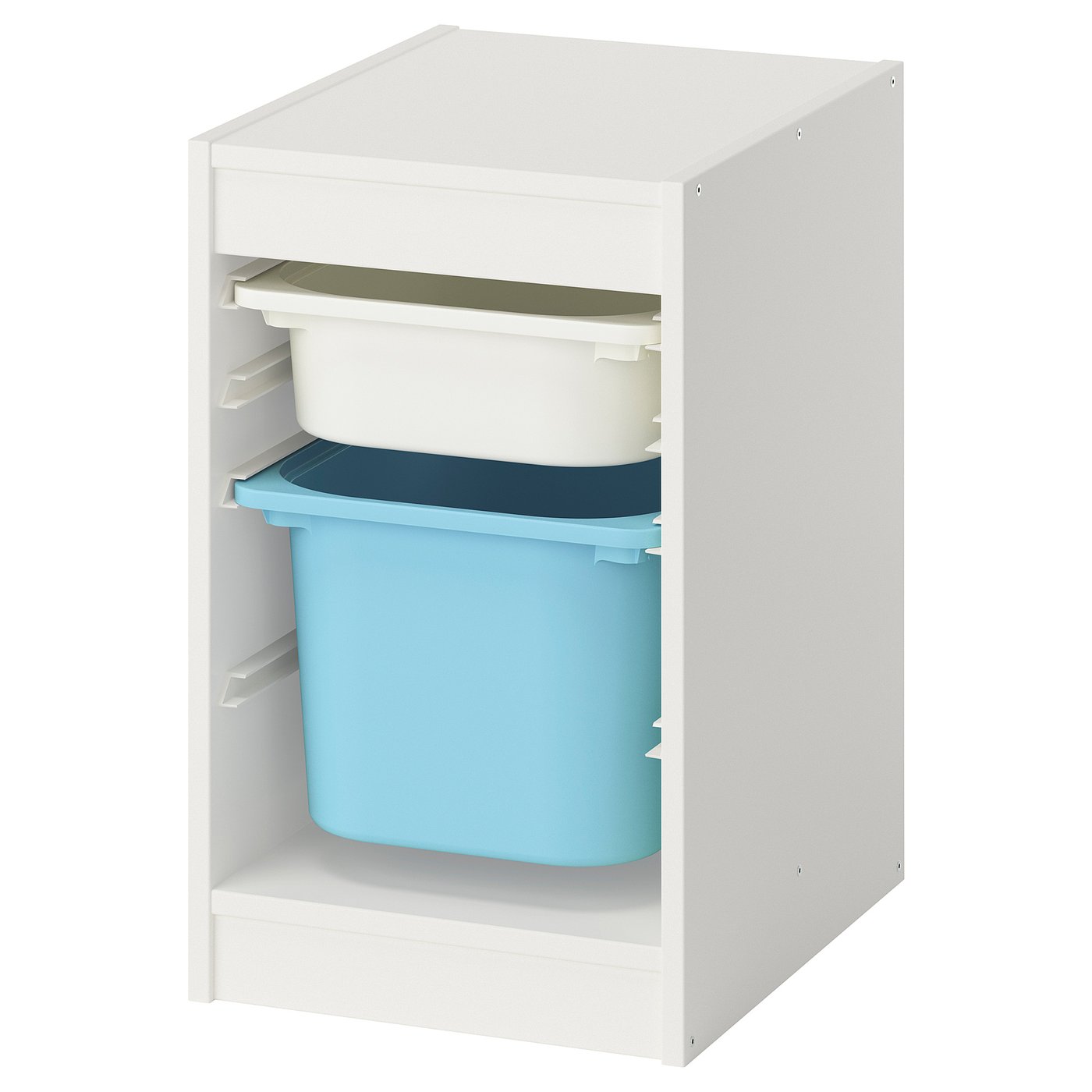 Шкаф с ящиком IKEA TROFAST/ТРУФАСТ ИКЕА, 34х44х56 см, белый/голубой