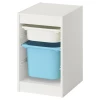 Шкаф с ящиком IKEA TROFAST/ТРУФАСТ ИКЕА, 34х44х56 см, белый/голубой