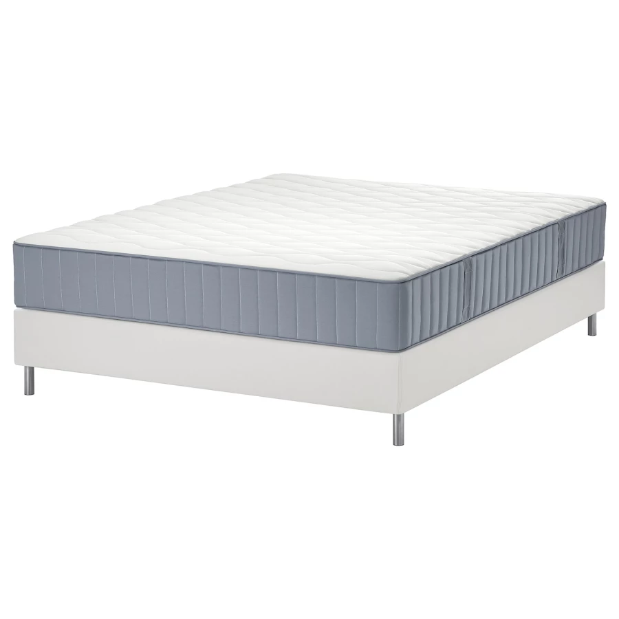 Кровать - LYNGÖR / LYNGОR IKEA/ ЛЮНГЕРЬ ИКЕА, 140х200 см, белый (изображение №1)