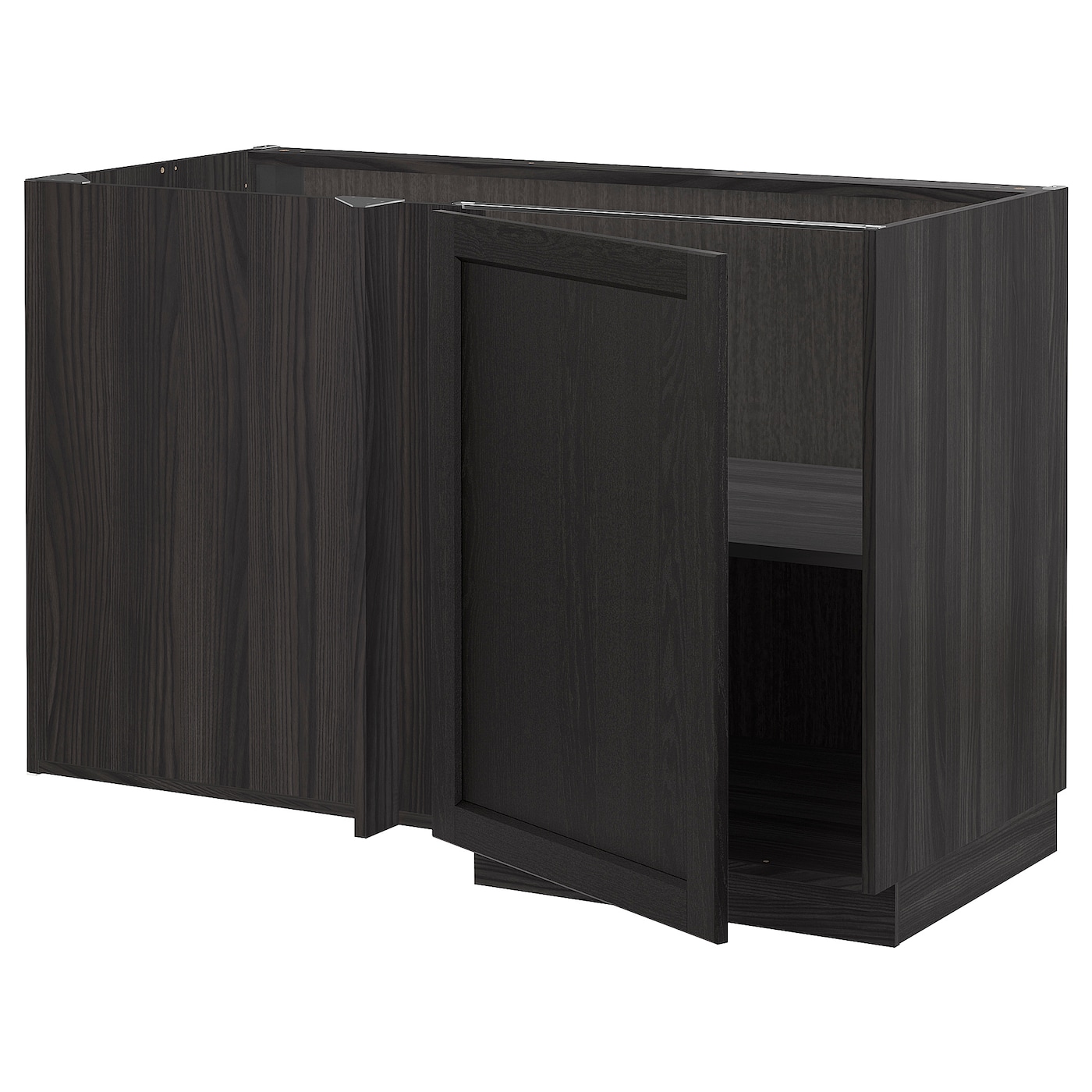 Напольный шкаф - METOD IKEA/ МЕТОД ИКЕА,  128х68 см, темно-коричневый
