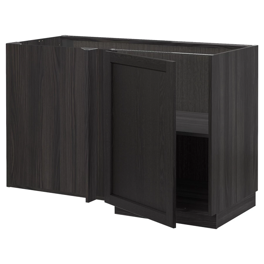 Напольный шкаф - METOD IKEA/ МЕТОД ИКЕА,  128х68 см, темно-коричневый (изображение №1)