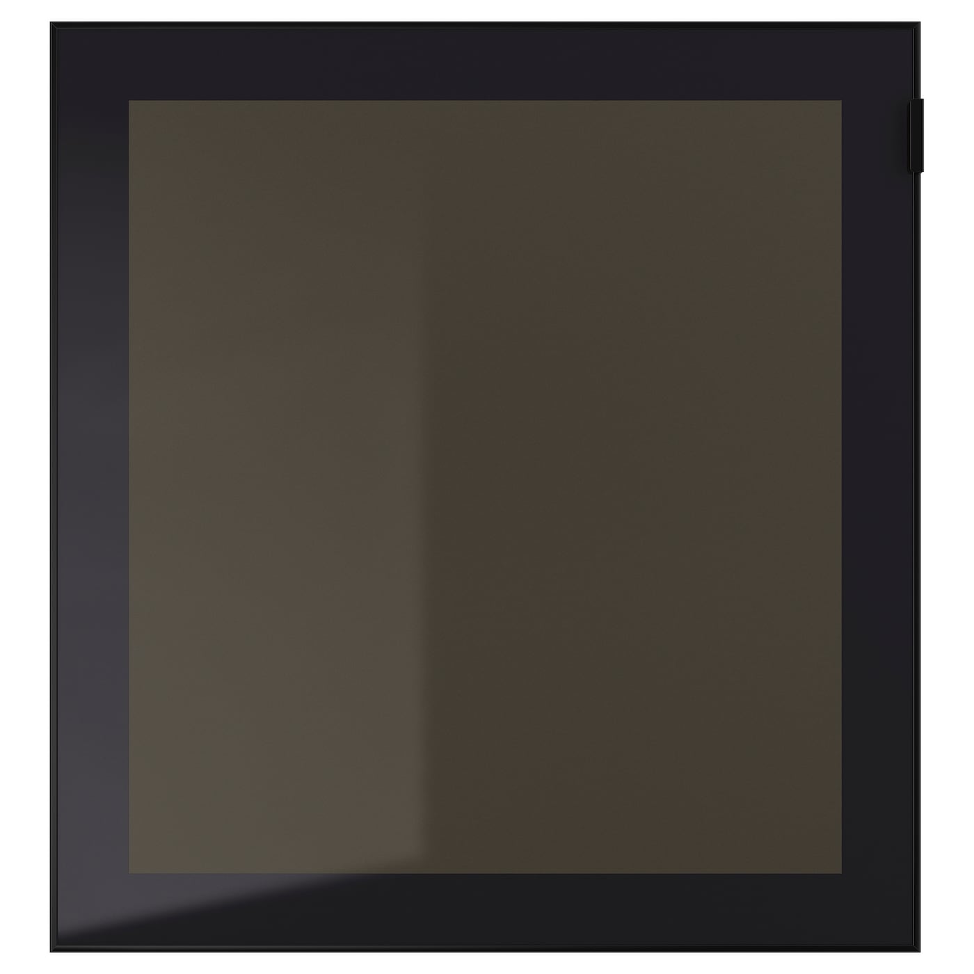Стеклянная дверца - GLASSVIK IKEA/ ГЛАССВИК ИКЕА,  60x64 см, черный