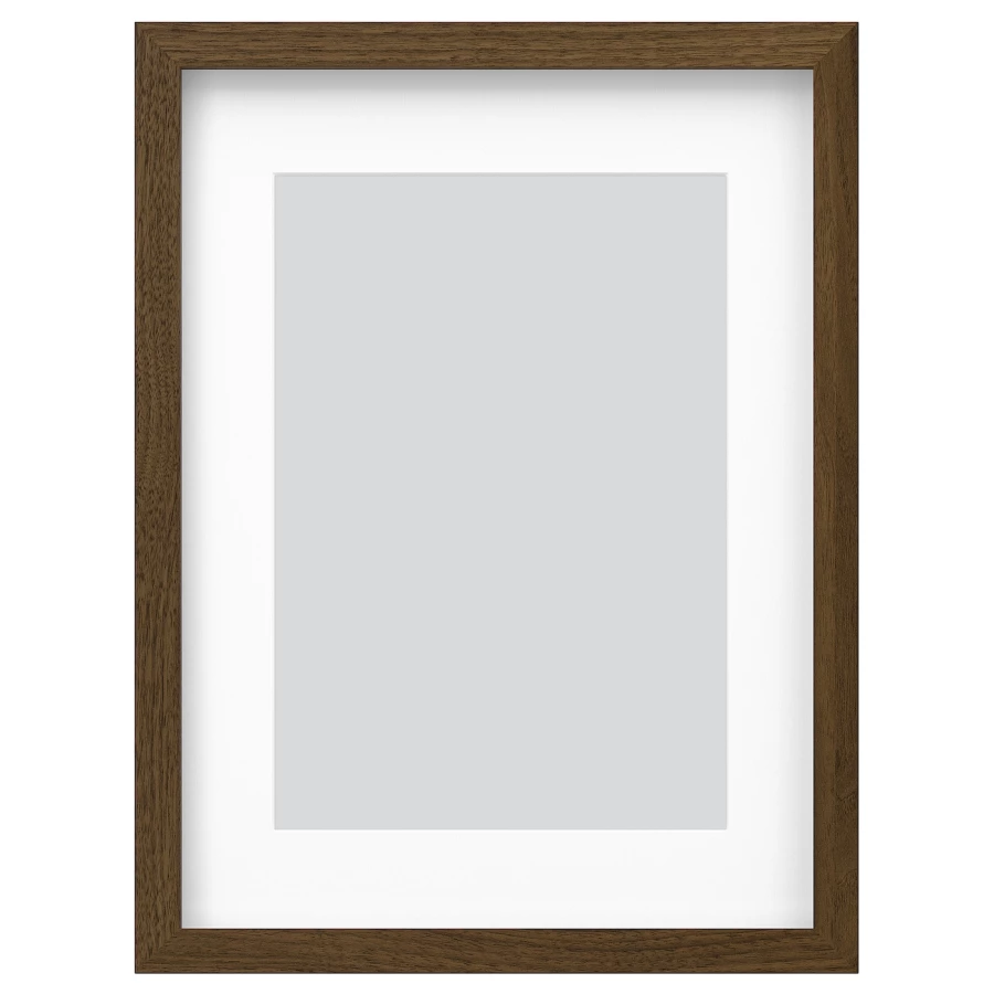 Рамка - IKEA RÖDALM/RODALM/РОДАЛЬМ ИКЕА, 40х30 см, белый/коричневый (изображение №1)