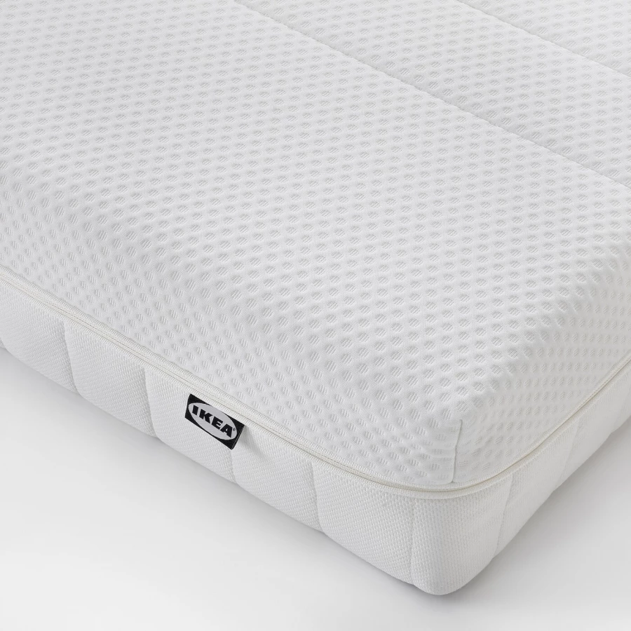 Каркас кровати с местом для хранения и матрасом - IKEA NORDLI, 200х90 см, матрас жесткий, черный, НОРДЛИ ИКЕА (изображение №12)