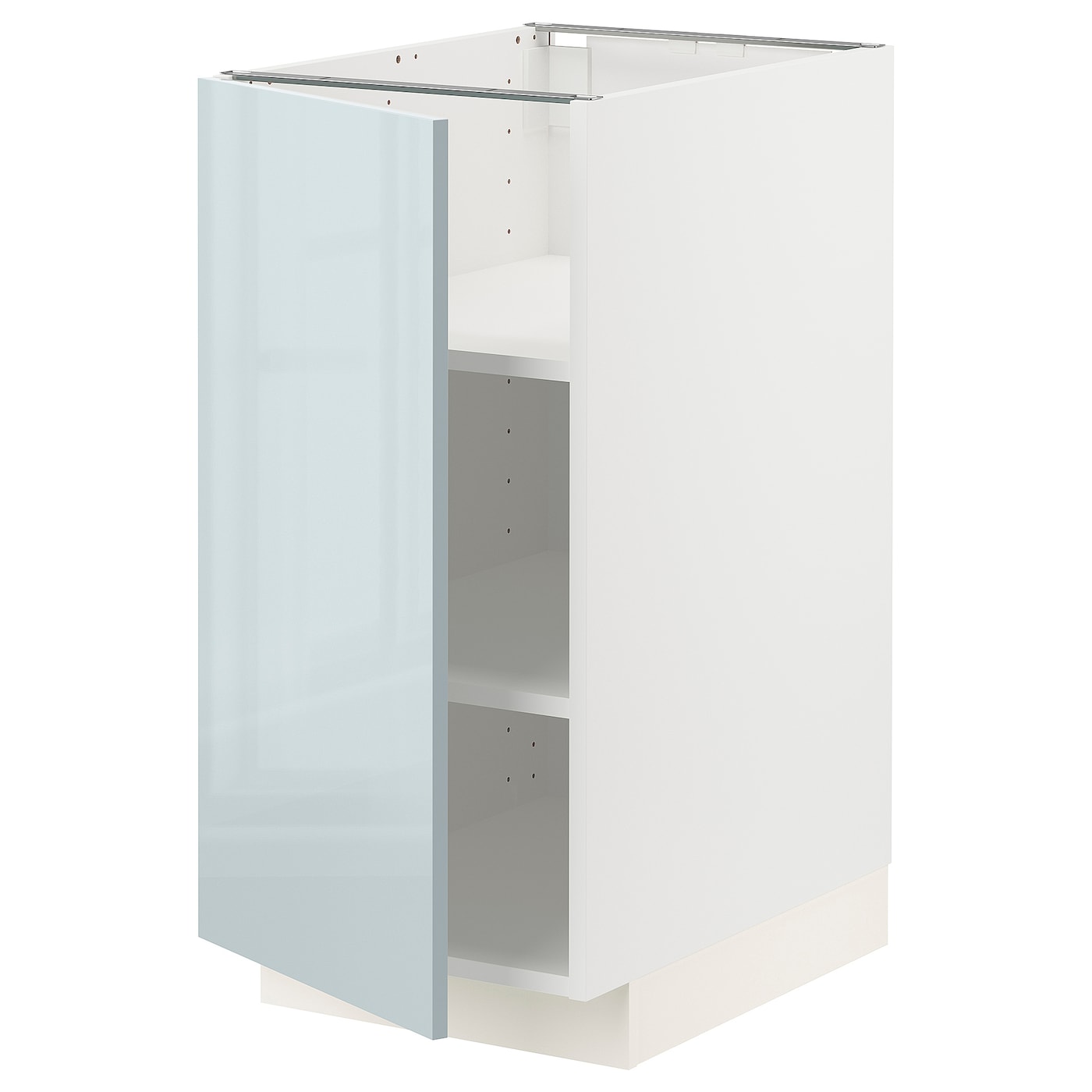 Напольный шкаф - IKEA METOD/  МЕТОД ИКЕА , 88x40 см, белый/серый