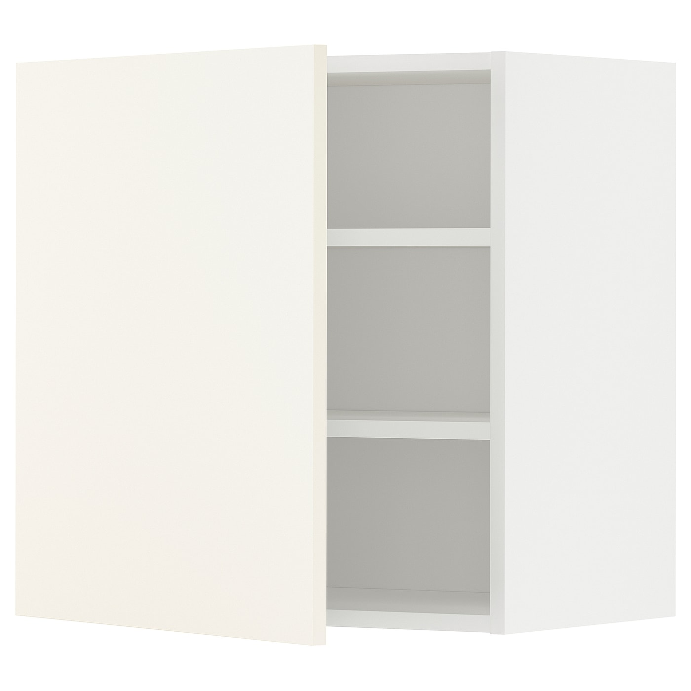Навесной шкаф с полкой - METOD IKEA/ МЕТОД ИКЕА, 60х60 см, белый/светло-бежевый