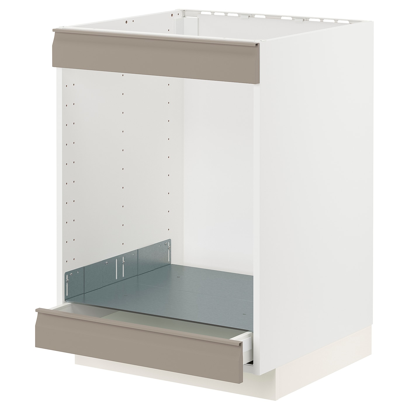 Каркас для плиты с ящиками - METOD / MAXIMERA IKEA/ МЕТОД / МАКСИМЕРА ИКЕА, 88х60 см, белый/бежевый