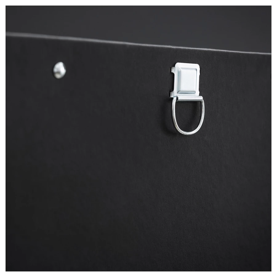 Контейнер с крышкой - NIMM  IKEA/ НИММ ИКЕА, 50х35х30 см, черный (изображение №5)
