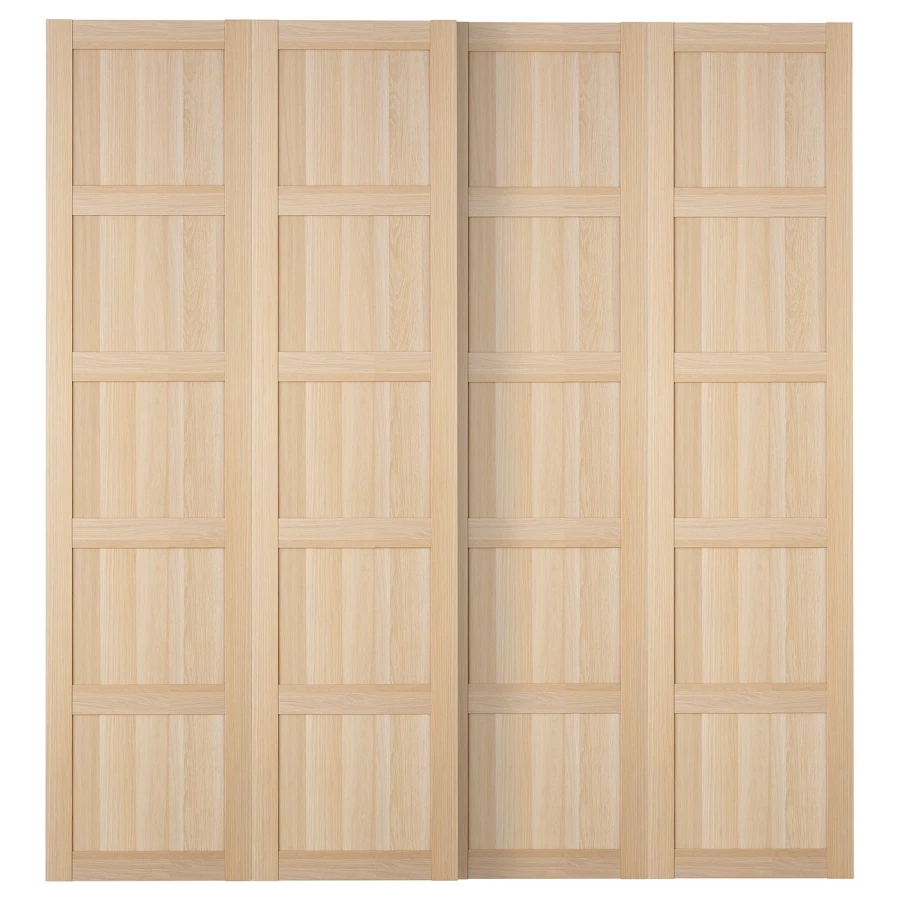 Раздвижные двери - BERGSBO  IKEA/ БЕРГСБУ ИКЕА, 236х200 см,  бежевый (изображение №1)