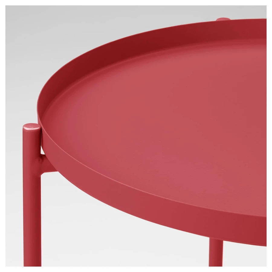 Стол-поднос - IKEA GLADOM/ГЛАДОМ ИКЕА, 45х53 см, красный (изображение №4)