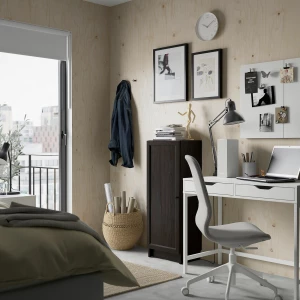 Второе фото. Дверь - IKEA OXBERG/ОКСБЕРГ ИКЕА, 97х40 см, черный