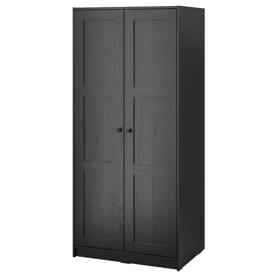 Шкаф распашной - RAKKESTAD IKEA/ РАККЕСТАД ИКЕА, 176х79 см,  черный (изображение №1)